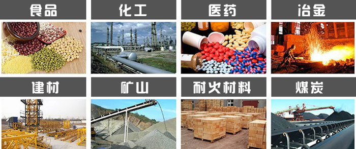 直徑1000型振動篩使用的行業(yè):食品，化工，醫(yī)藥，冶金，建材，礦山，耐火材料，煤炭等行業(yè)。