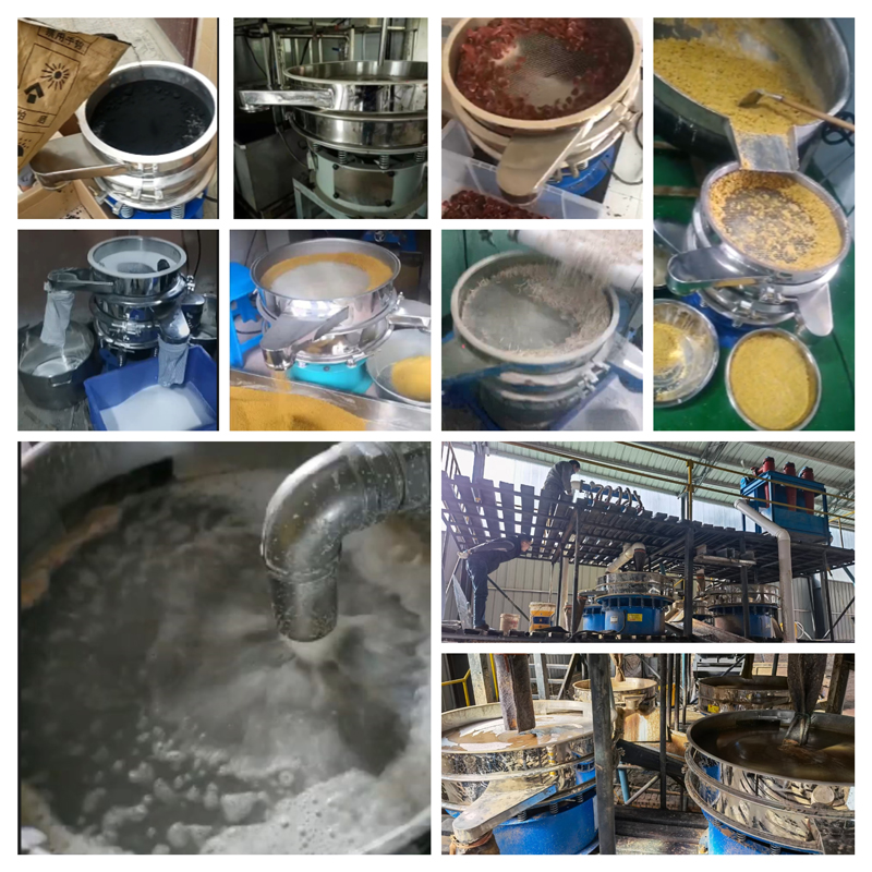 圓形振動篩適用行業(yè)：食品，陶瓷，醫(yī)藥，冶金，化工等行業(yè)。