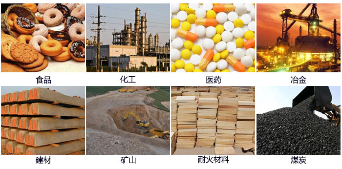 DH-800振動篩適用的行業(yè)：食品，化工，醫(yī)藥，冶金，建材，礦山，耐火材料，煤炭。
