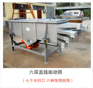 六層直線振動(dòng)篩加裝制成裝置，灰色油漆出口產(chǎn)品