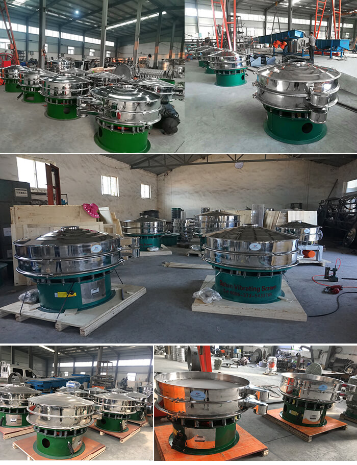 展示廳展示旋振篩，批量展示不銹鋼振動(dòng)篩，包裝氣體保護(hù)振動(dòng)篩，批量展示碳鋼旋振篩