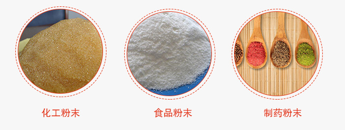 磁懸浮試驗篩適用物料：化工粉末，食品粉末，制藥粉末等。